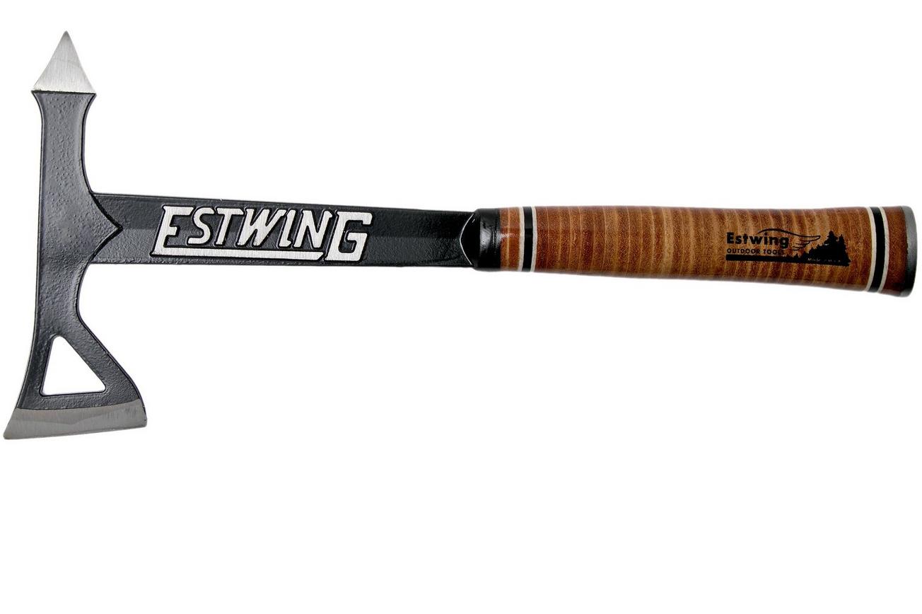 Estwing Black Eagle Leather Tomahawk bijl ETA zwart met nylon foedraal