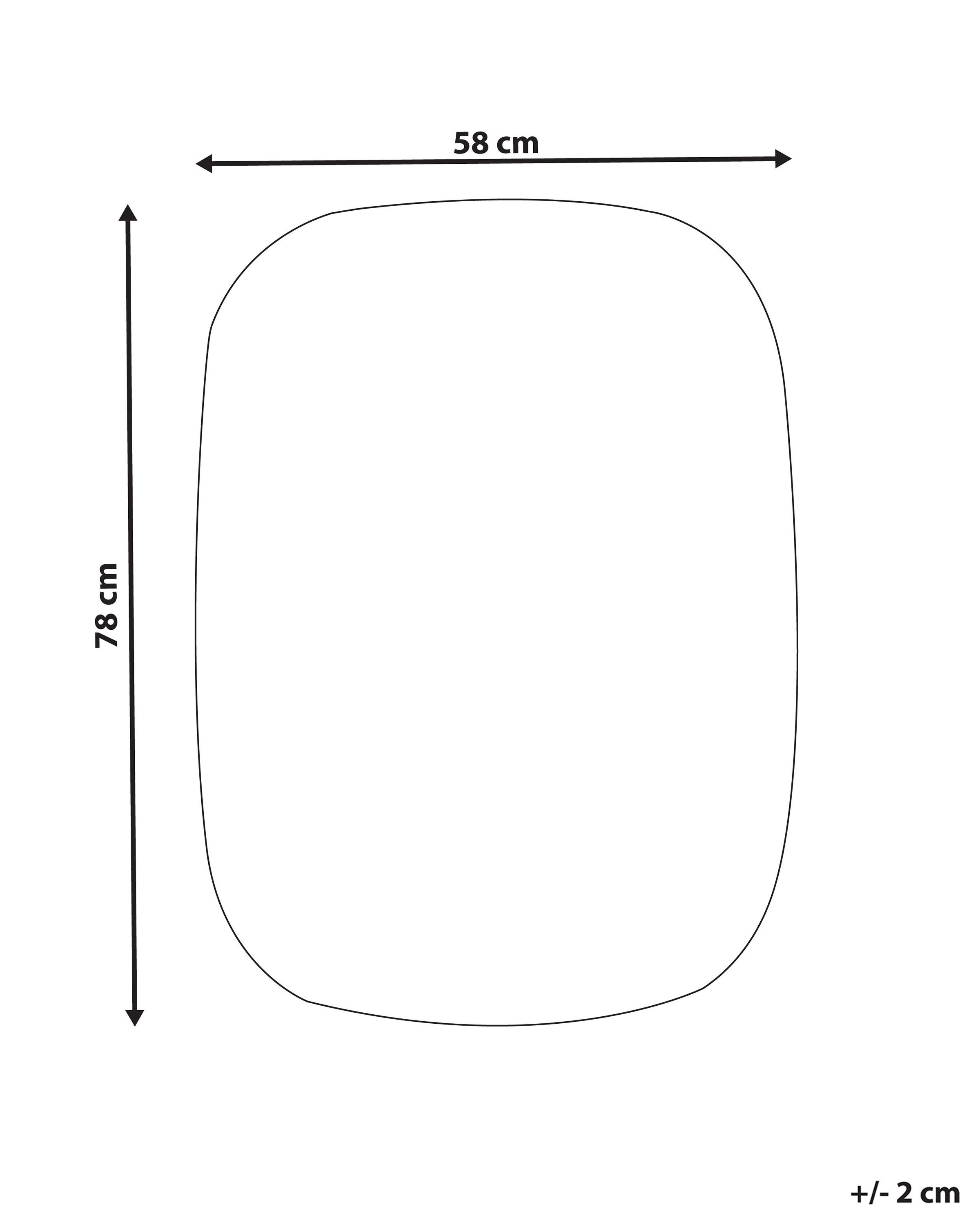 LED badkamerspiegel BERGERAC 58 cm 78 cm Zilver