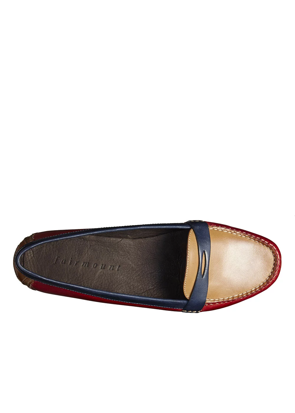 ROUND MOC TRI GOLD ROUGE ET BLEU