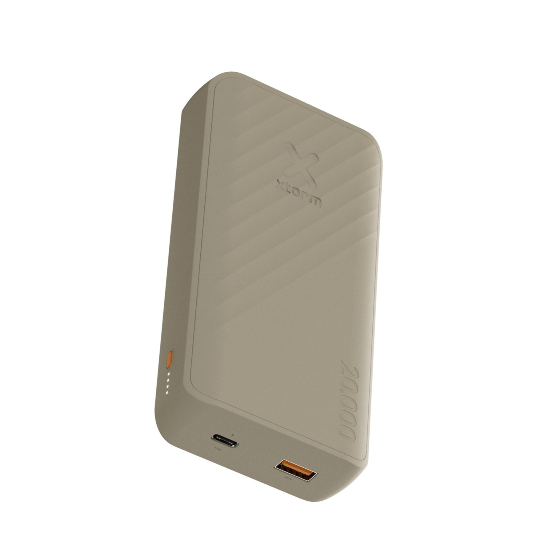 (15W) 20000mAh Go2 Series USB C / USB A Powerbank Fast Charge Ladegerät (XG2202) - Clay