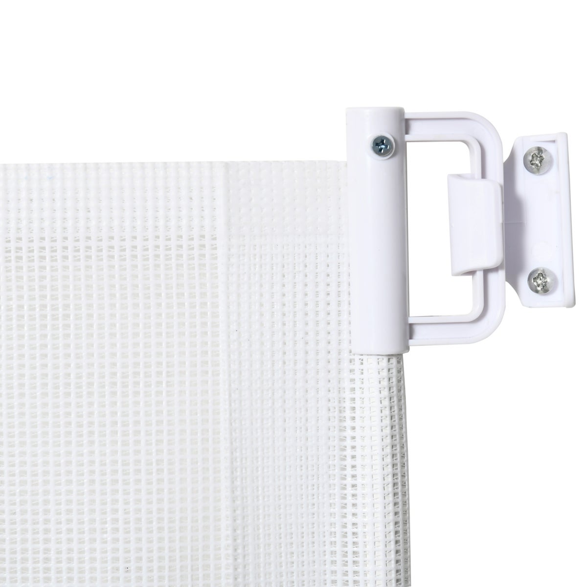 PawHut Hondenscheidingswand, 115L x 5,5B x 82,5H cm, Stalen frame, Kunststof, Wit
