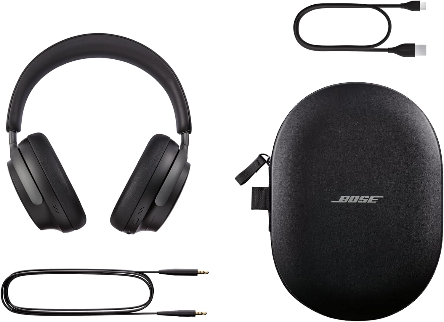 Bose QuietComfort Ultra Headphones, Casque sans Fil à réduction de Bruit avec Audio Spatial, Casque Bluetooth Confortable, Jusqu’à 24 h d’autonomie de la Batterie