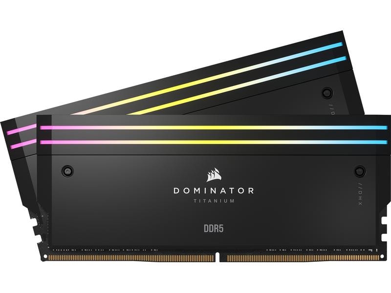 Corsair DDR5-RAM Dominator Titanium 6600 MHz 2x 32 GB High-Performance-Arbeitsspeicher mit RGB Beleuchtung