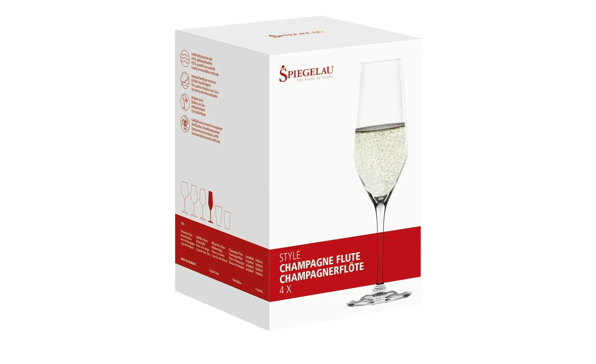 Nachtmann Champagnerflöten 4er Set Style