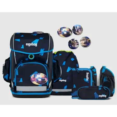 ergobag CUBO LIGHT Schulrucksack-SetVerfolgBärjagd, 6-teilig