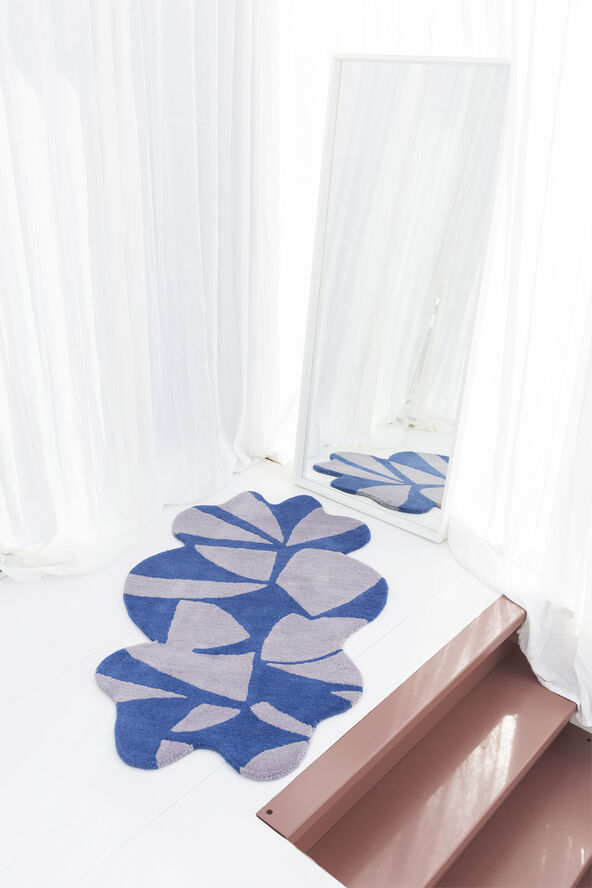 Bongusta Electro Rug Blue & rose