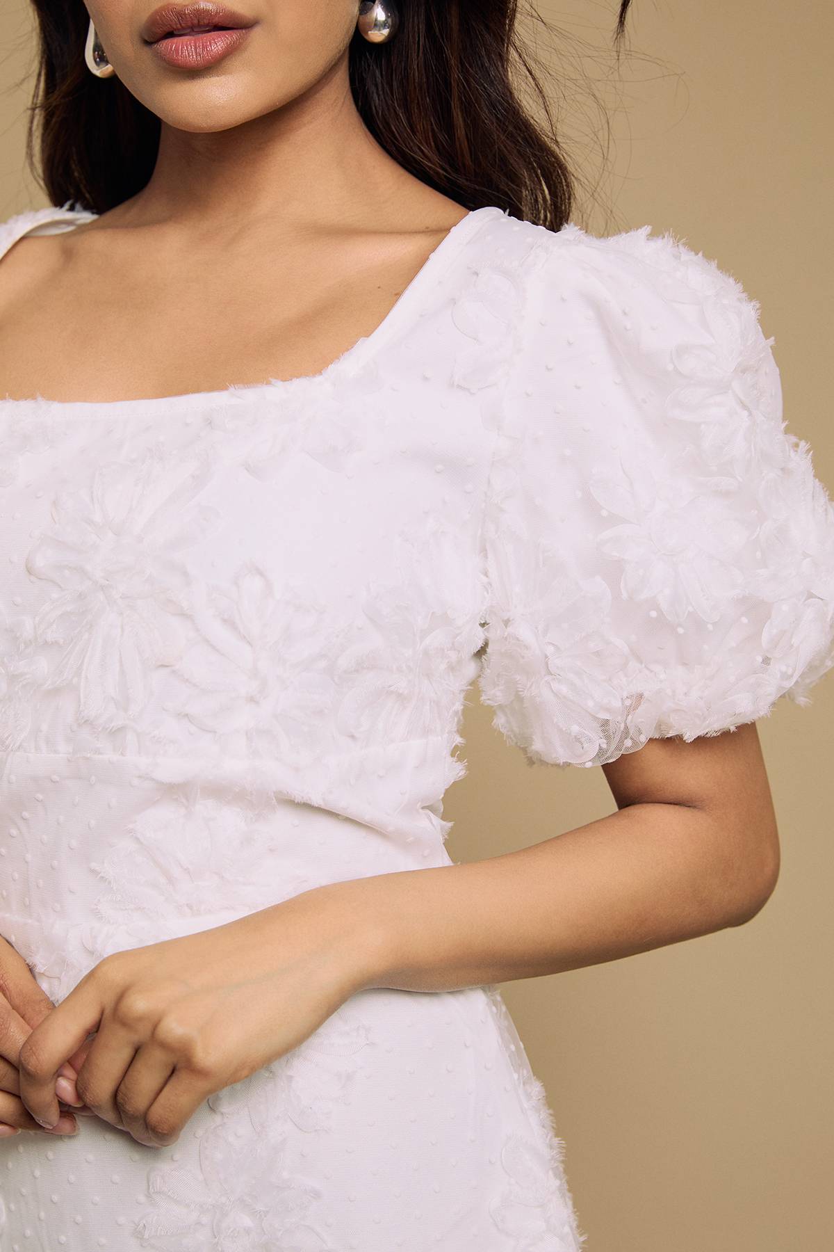 Oasis Robe Courte En Tulle Texturé Petite