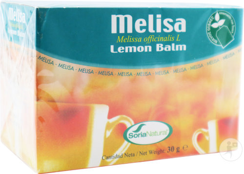 Soria Natural Infusion D'Herbes Mélisse Officinale 20 Sachets