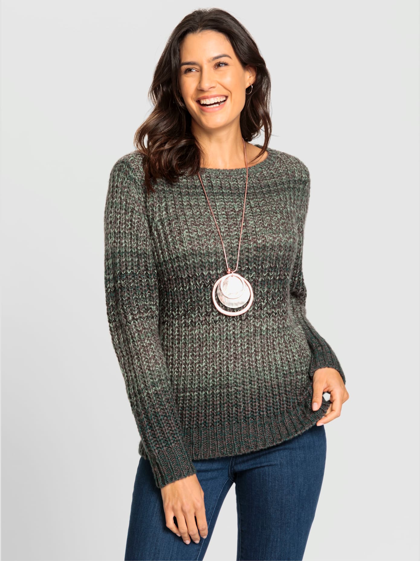 Pull tricot côtelé épais