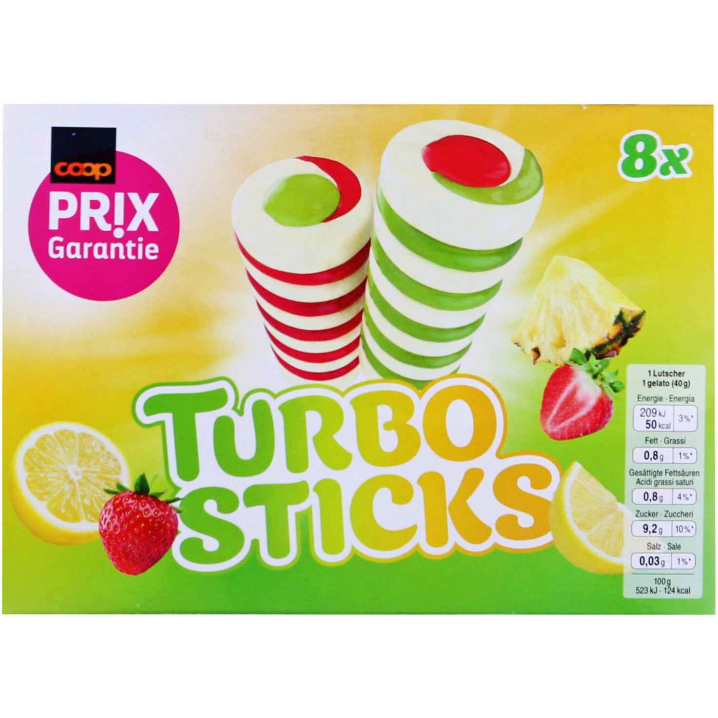 Prix Garantie Turbo Stick 8x50ml