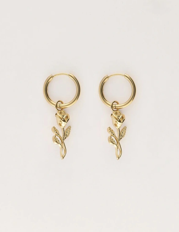 My Jewellery Vintage oorringen met roos MJ11507