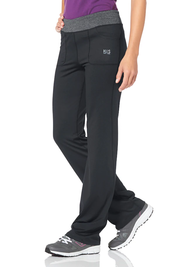 H.I.S Leggings »aus recyceltem Material«  Bund mit Wickeloptik