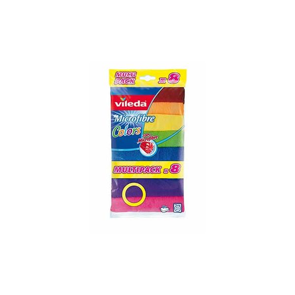 Vileda Pano Microfibras Colors 8 Unidades