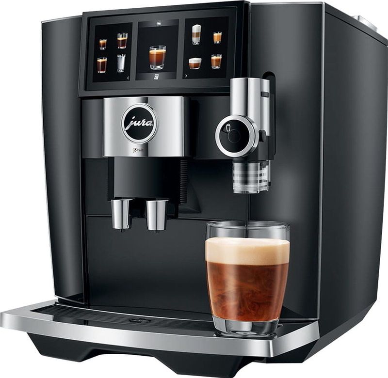 JURA - J8 Twin - Koffiezetapparaat - Diamond Black - Twee Bonencompartimenten