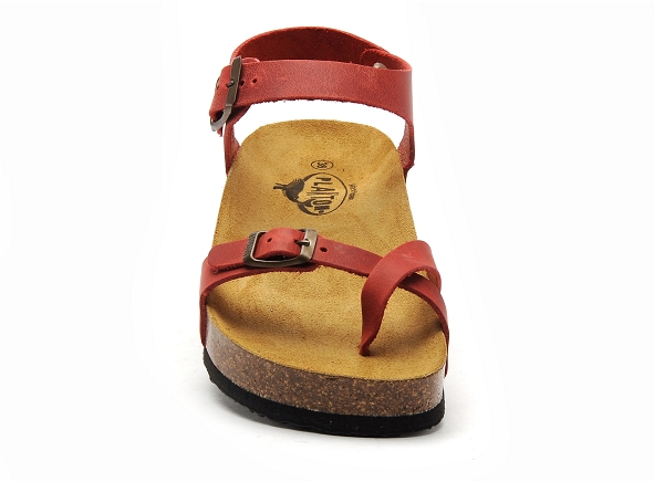 Plakton nu pieds plats femme cp zomba 341016 rouge