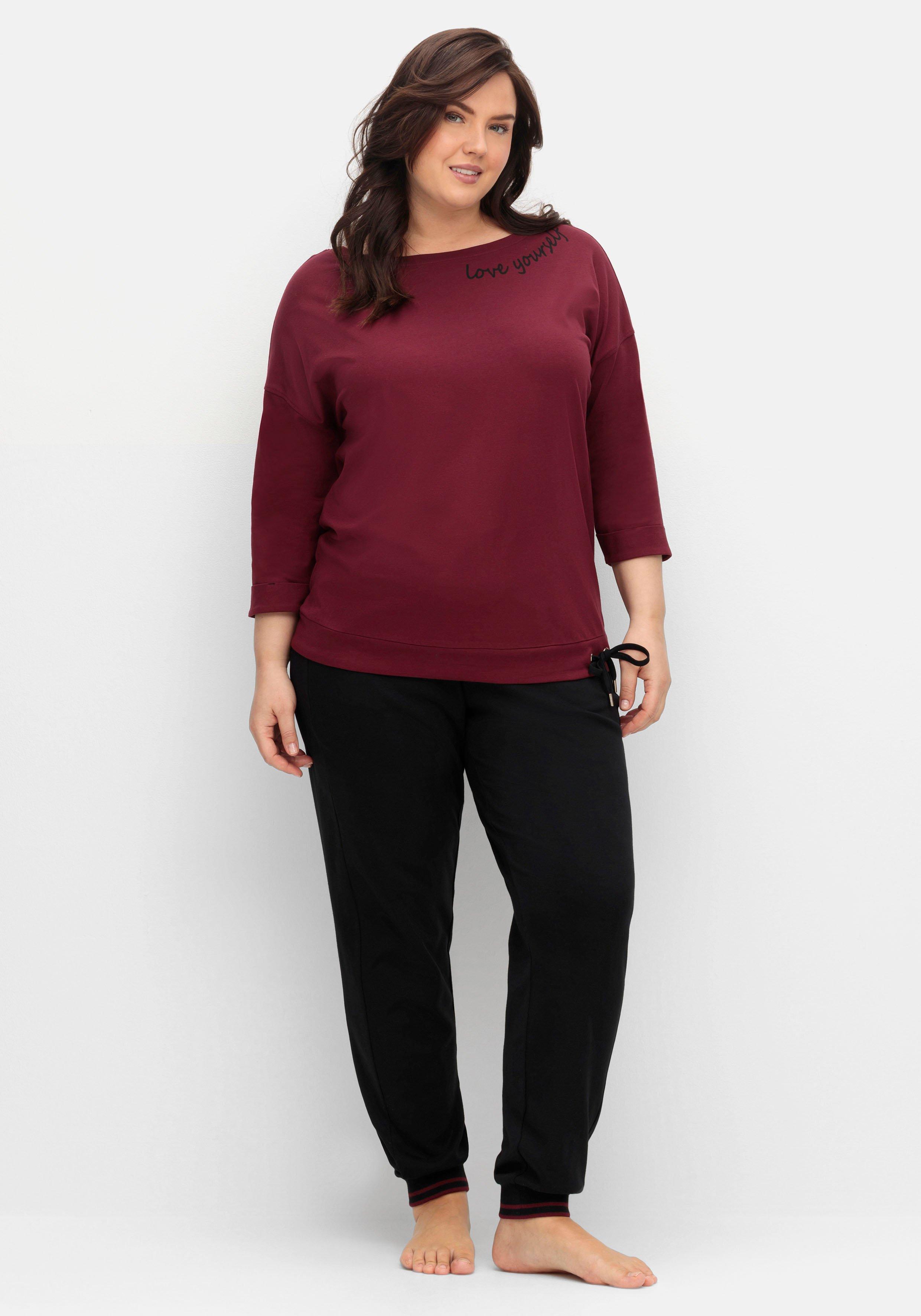 Oversized-Shirt mit Bindeband am Saum