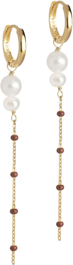 ENAMEL Copenhagen Hoops, Lola Double Pearl Copper