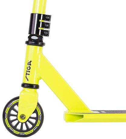 Stiga L?behjul - Trick Scooter - Hood - Sort/Lime Grøn