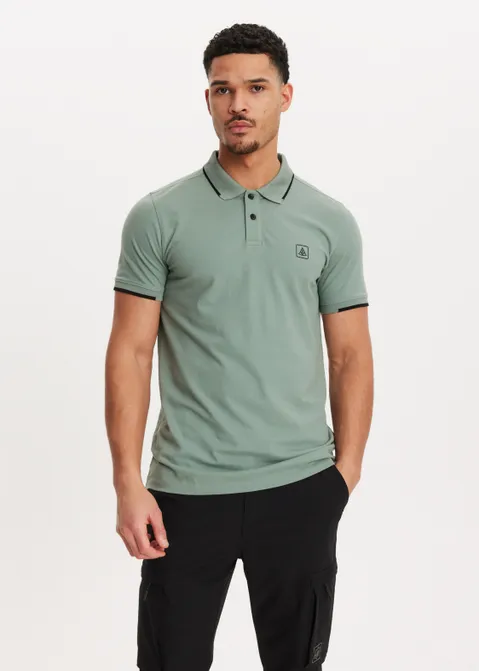 Polo piqué blauw (AQUA)