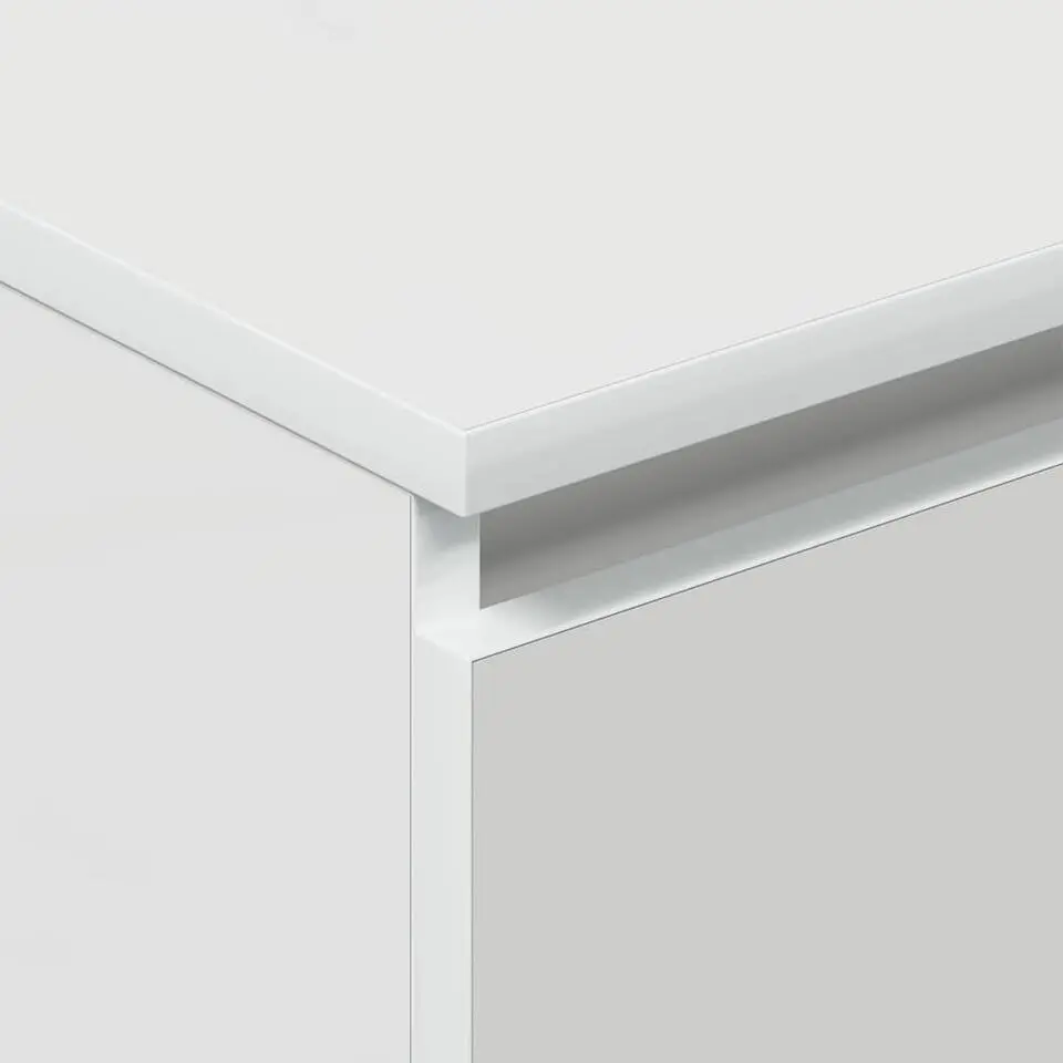 vidaXL - Dressoir - Wit - Bewerkt hout