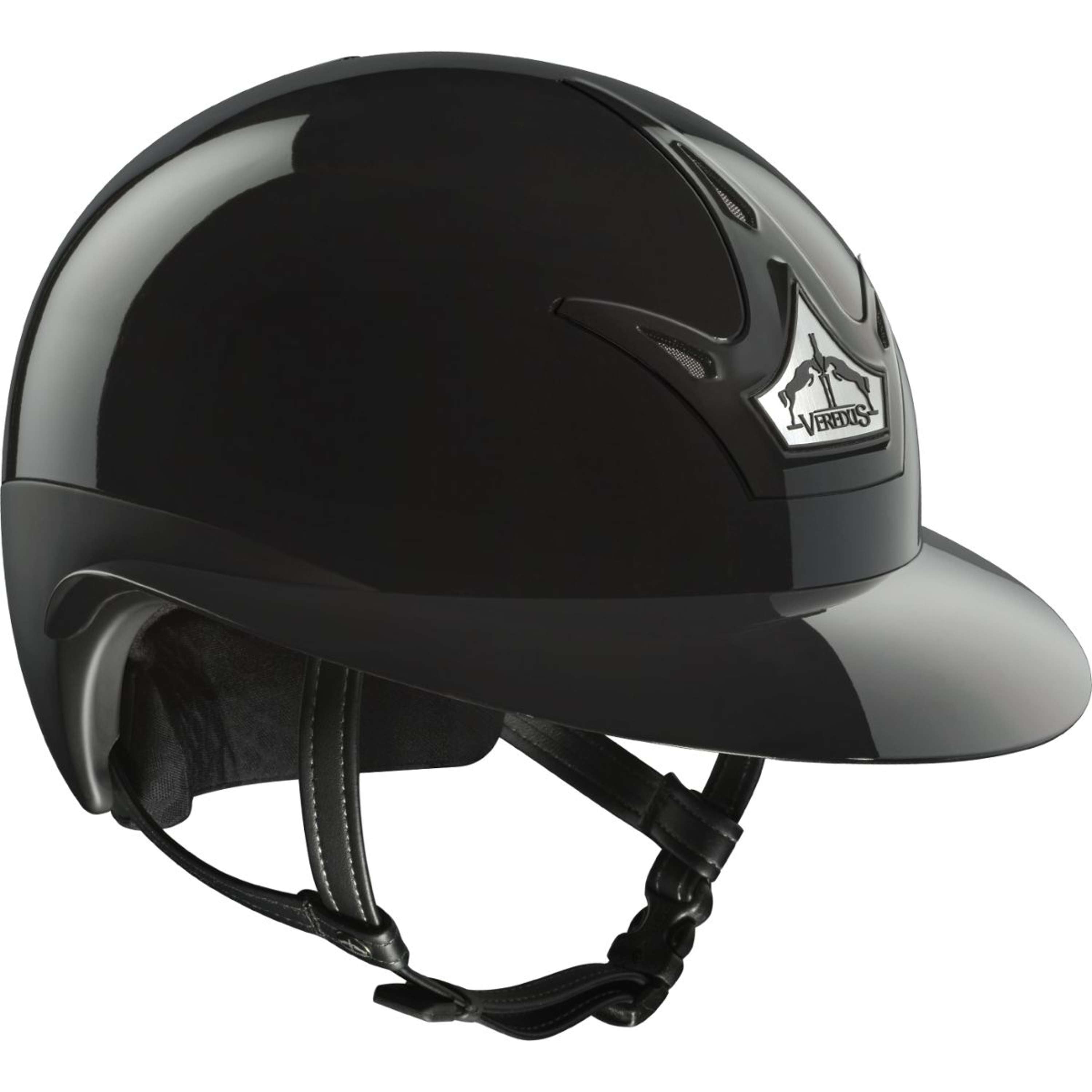 Veredus Cap Vita Breed Vizier Lak Zwart