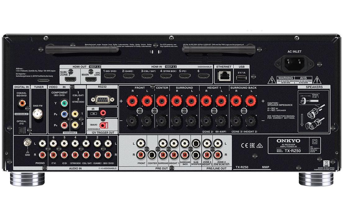 AV-Receiver TX-RZ50 Schwarz<br>8K Ultra HD Verstärker mit grosser Anzahl Streamingmöglichkeiten