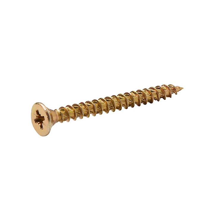 Vis à bois Turbodrive Premium pozidriv zinguée jaune 5x50 mm - 20 pièces