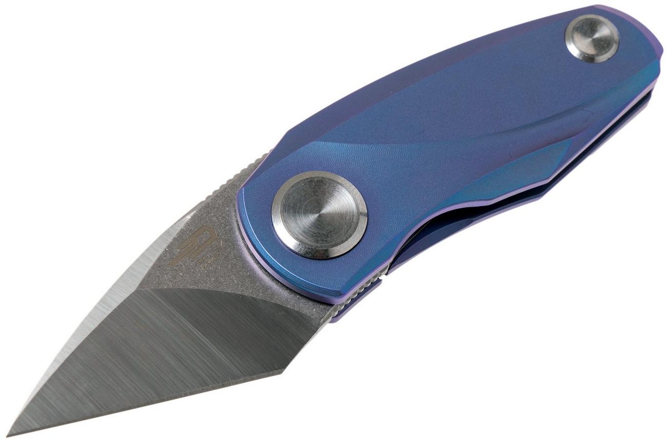 Bestech Tulip Frame Lock Blue BT1913B zakmes, Ostap Hel design