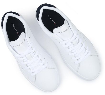 Tommy Hilfiger Sneaker Leather Court White FM0FM05367-0LD kopen