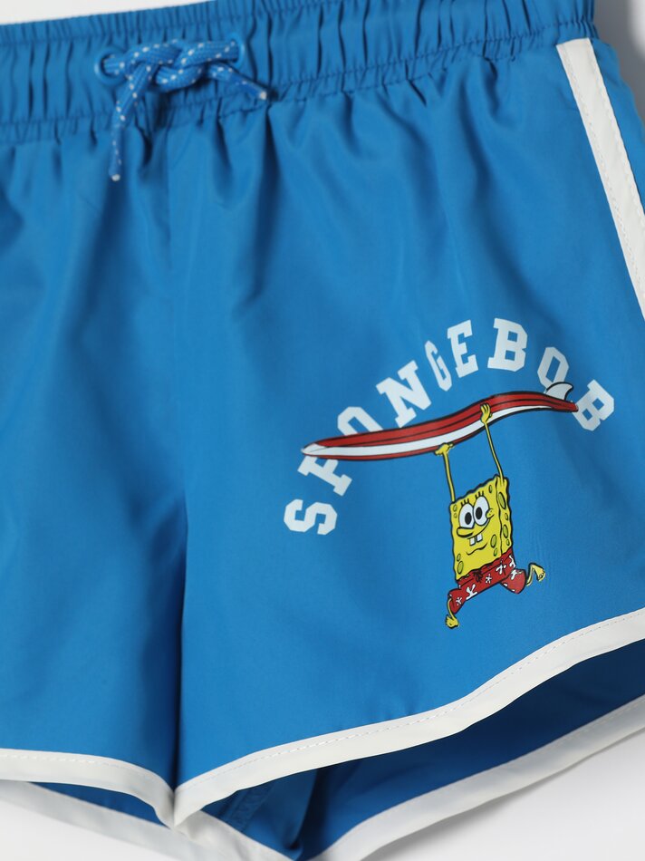 Maiô estampado do Bob Esponja - Azul Claro