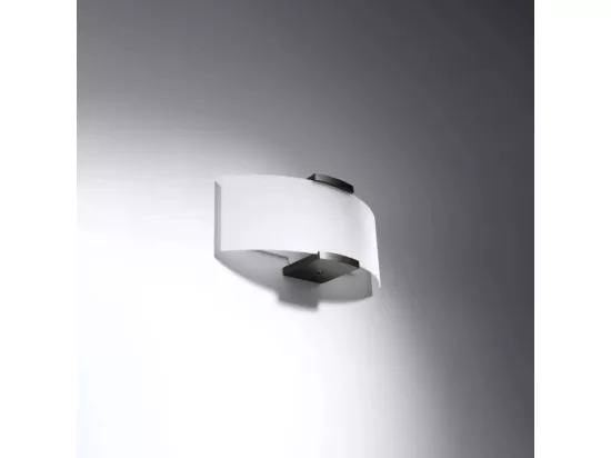 Sollux EMILIO Applique murale à 2 ampoules Blanc, Wengé, E14