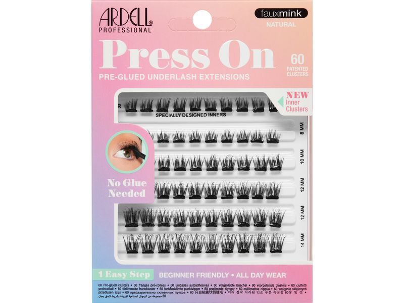Ardell Künstliche Wimpern Press On Multipack Faux Mink Schw Selbstklebende Wimpern für intensives Volumen