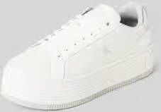 Calvin Klein Witte Polyester Sneaker met Gewatteerde Binnenzool