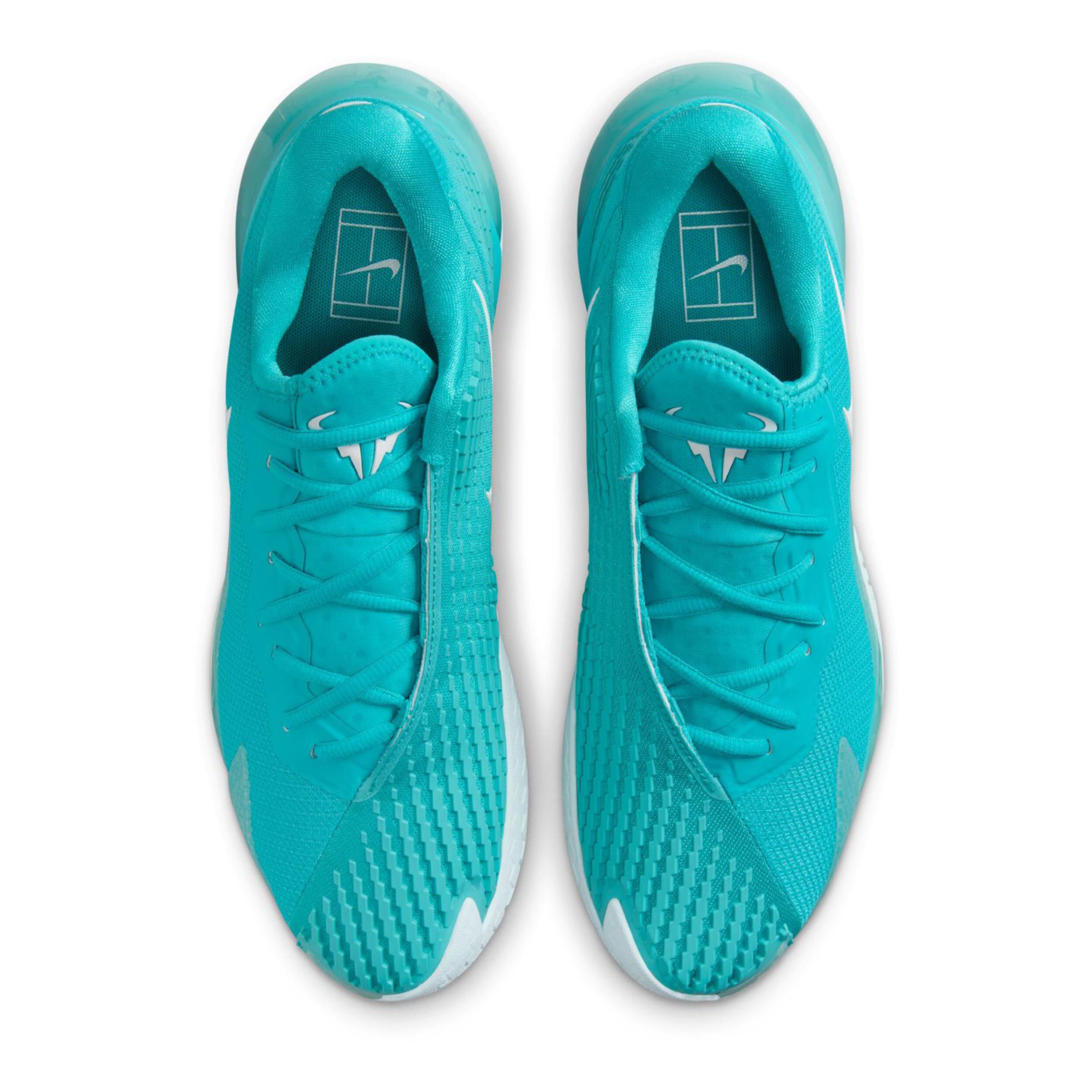 Nike Zoom Vapor Cage 4 Rafa Chaussures Toutes Surfaces Hommes - Turquoise , Blanc