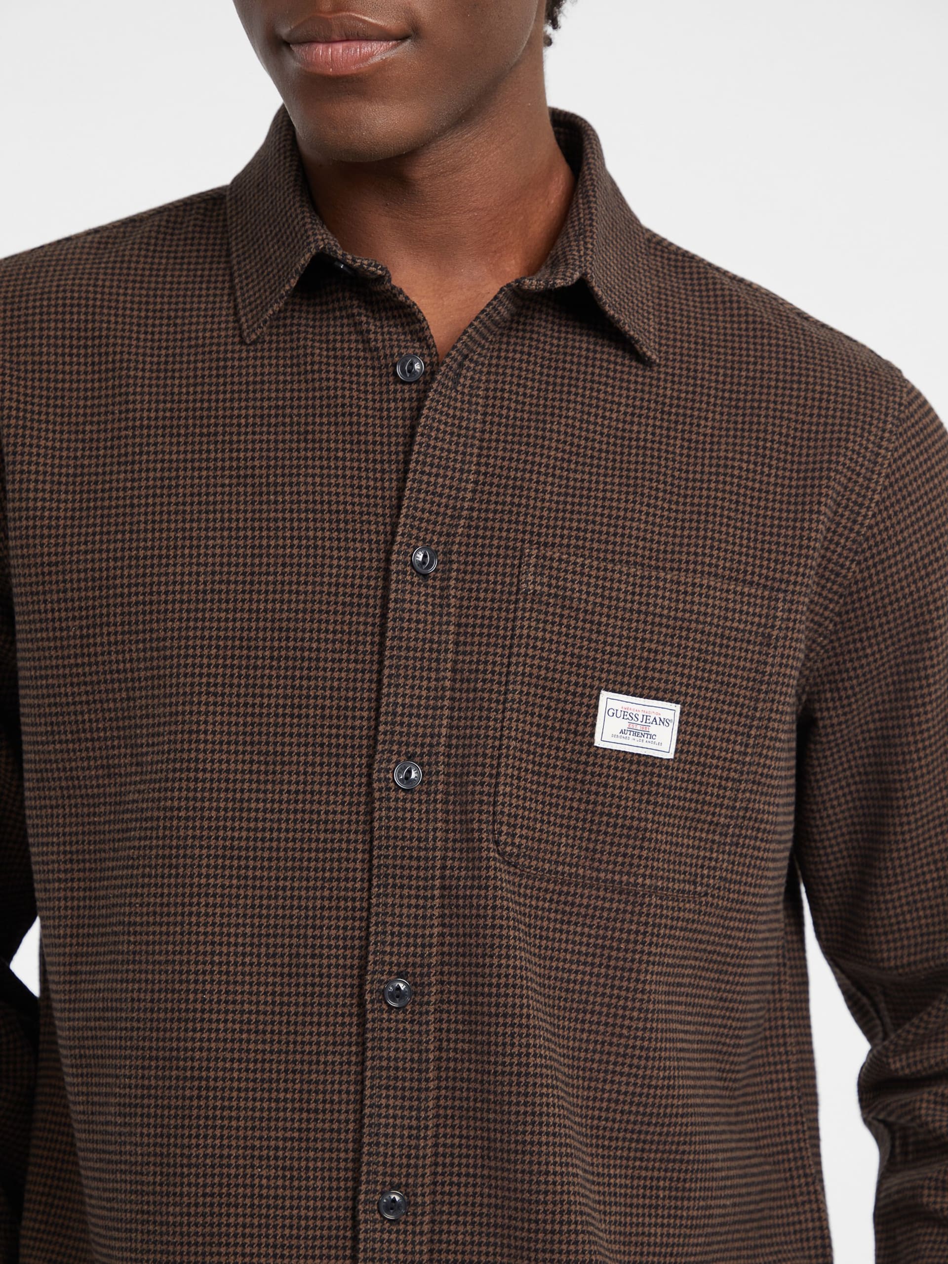 Camisa de flanela com bolso