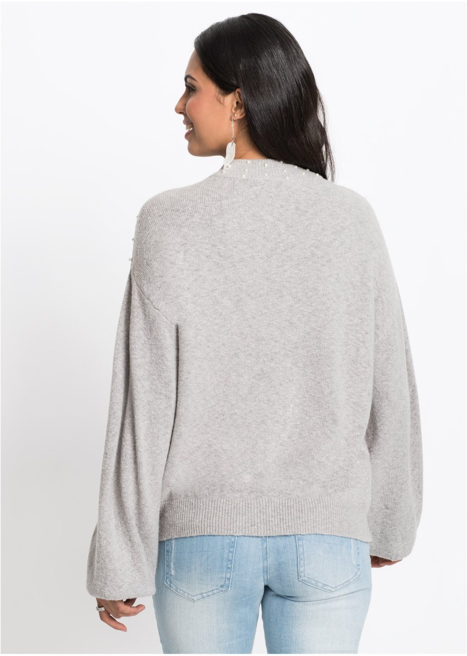 Pull en maille avec perles