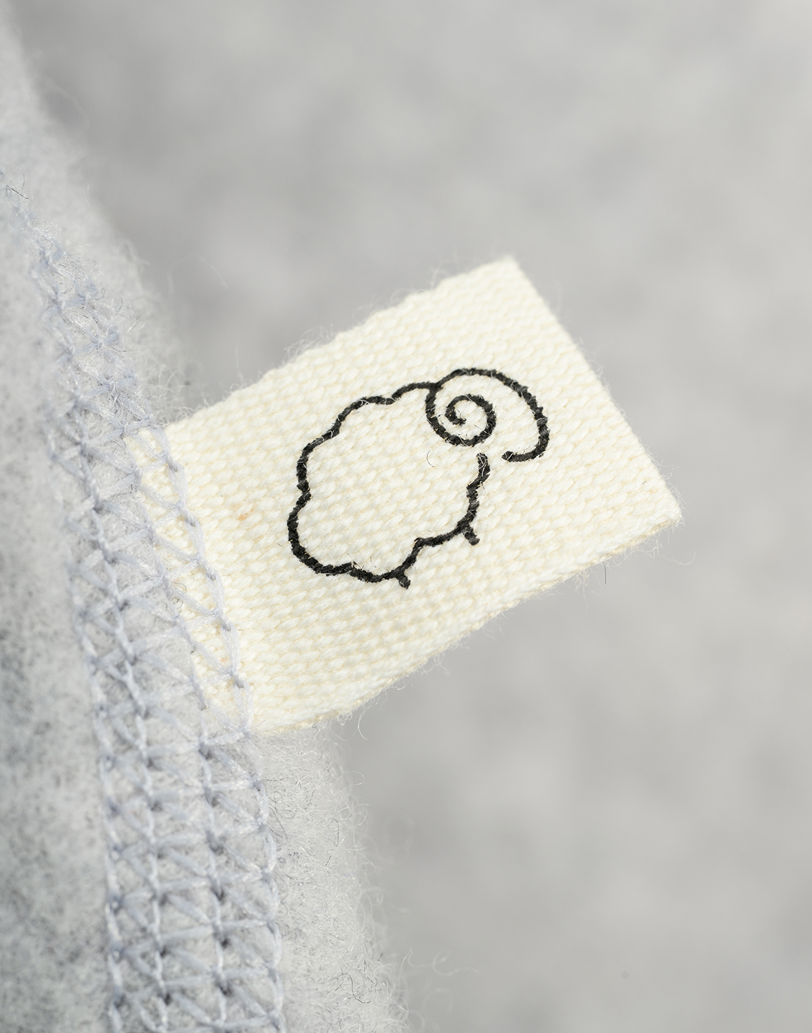 Fleecevest van merinowol voor baby's in Koffie