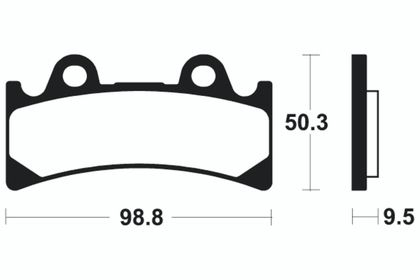 Plaquettes de freins Tecnium Performance métal fritté - MF183