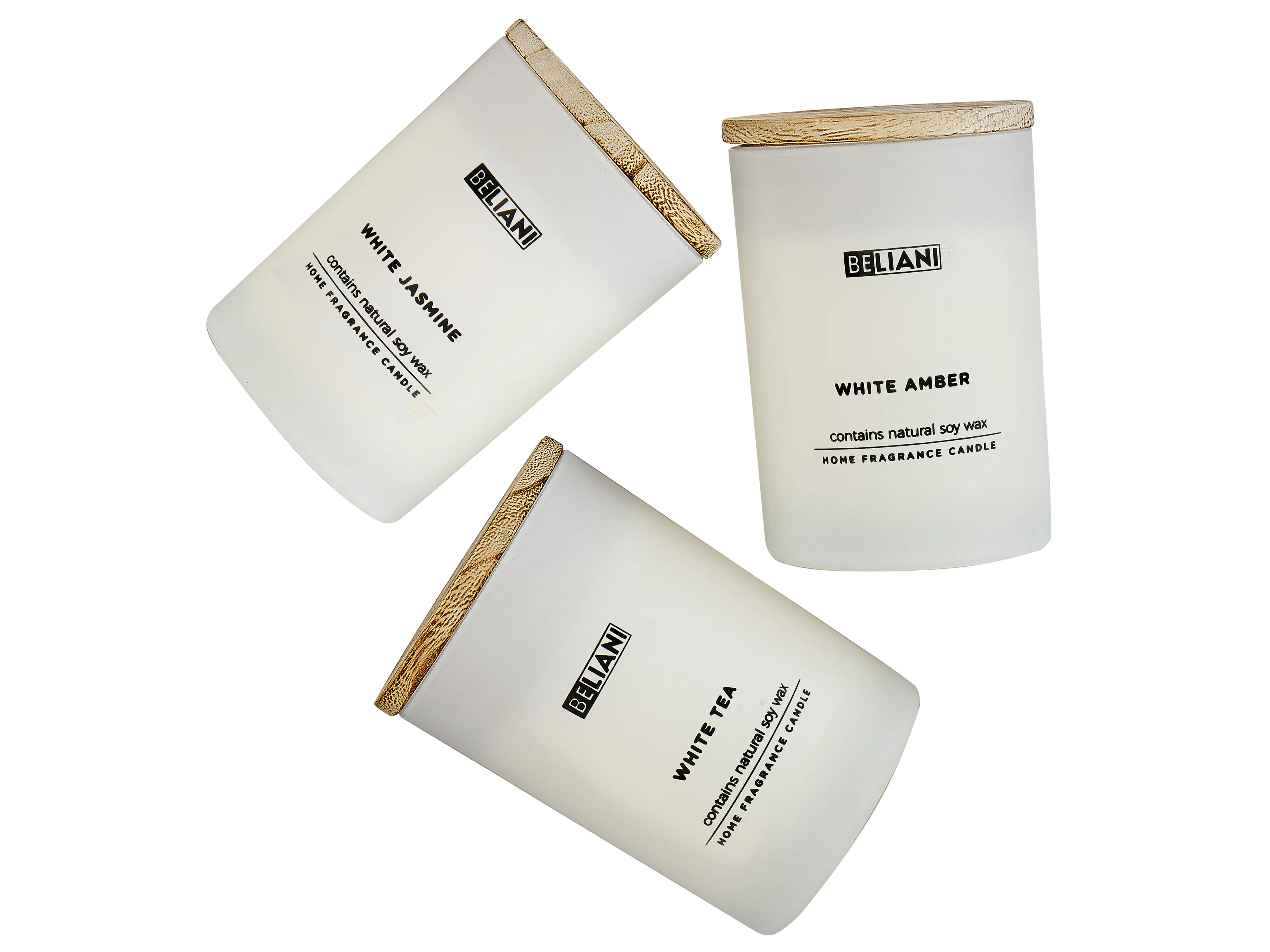 Set van 3 geurkaarsen SIMPLICITY Soja wax Frisse geurnoten Bloemige geurnoten