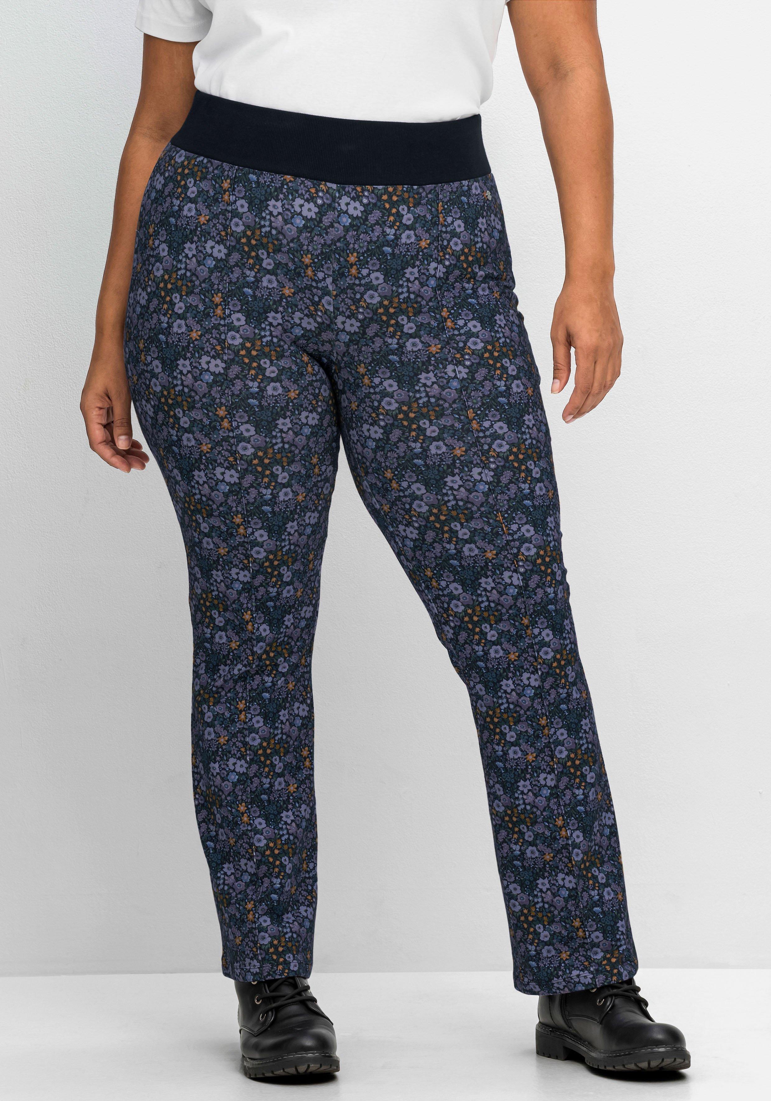 Leggings mit Blumendruck, in Bootcut-Form