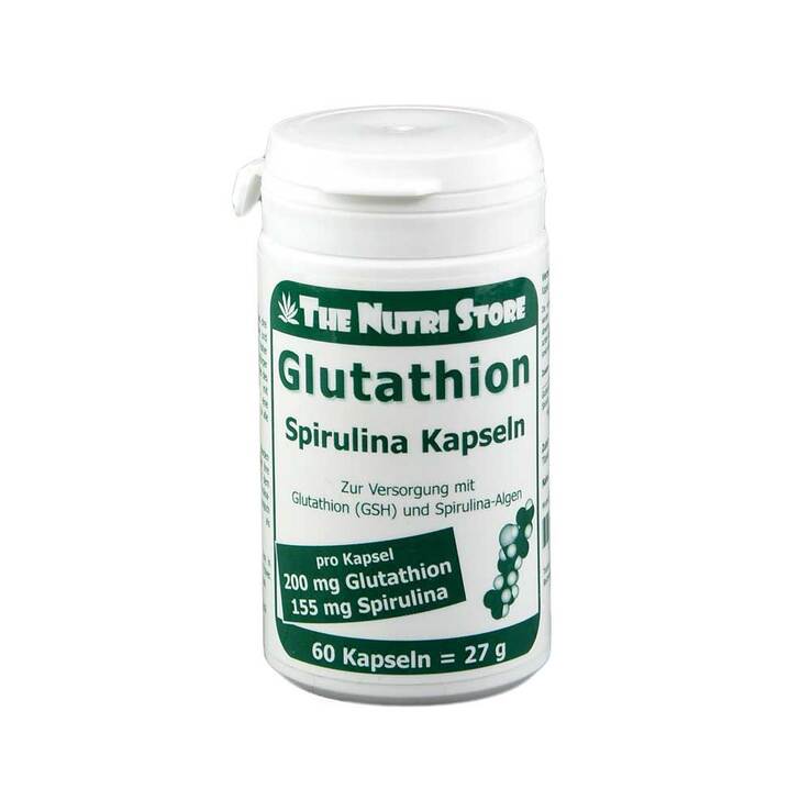 Glutathion 200 mg + Spirulina Kapseln, 60 St