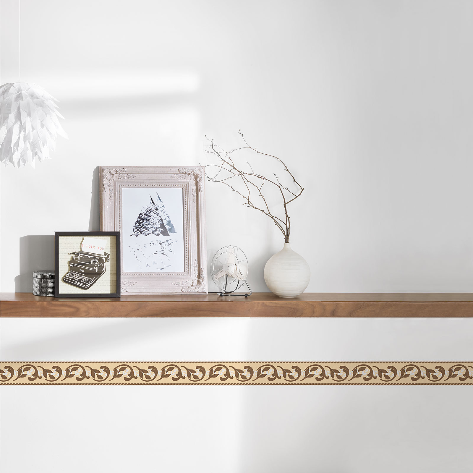 Papiertapete ONLY BORDERS 10 - braun-beige - 10 Meter