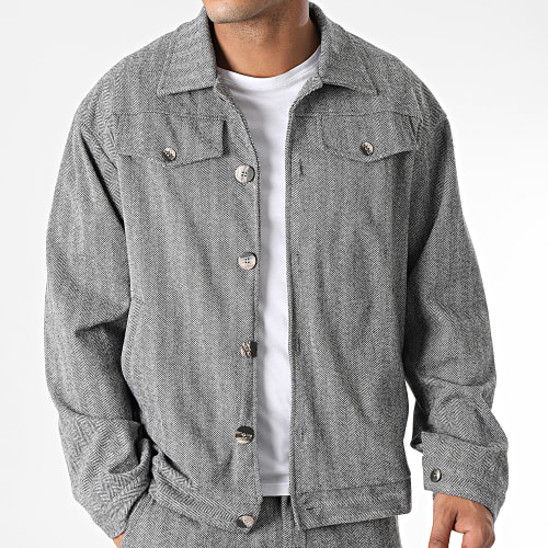 Ensemble Veste Et Pantalon Gris Chiné