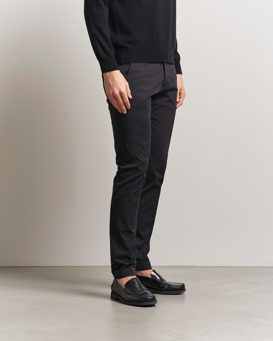 Briglia 1949 Slim Fit Cotton Chinos Black