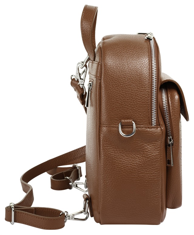 Cluty Cityrucksack echt Leder, Made in Italy