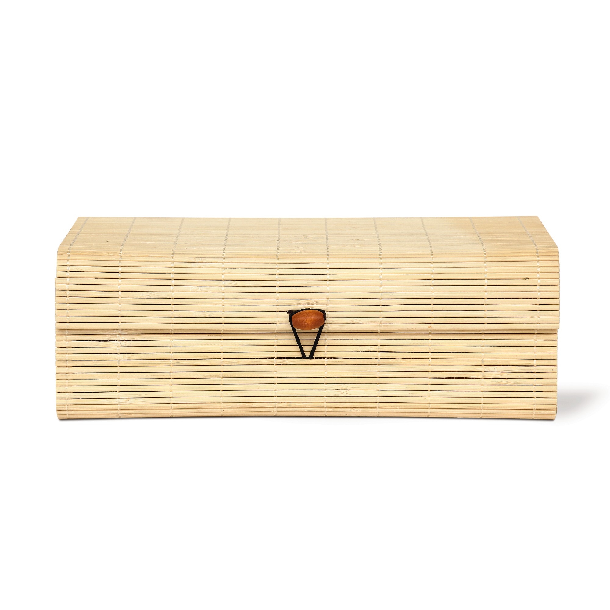 4er-Set Bambus-Deckelboxen, natur von fischer's lagerhaus