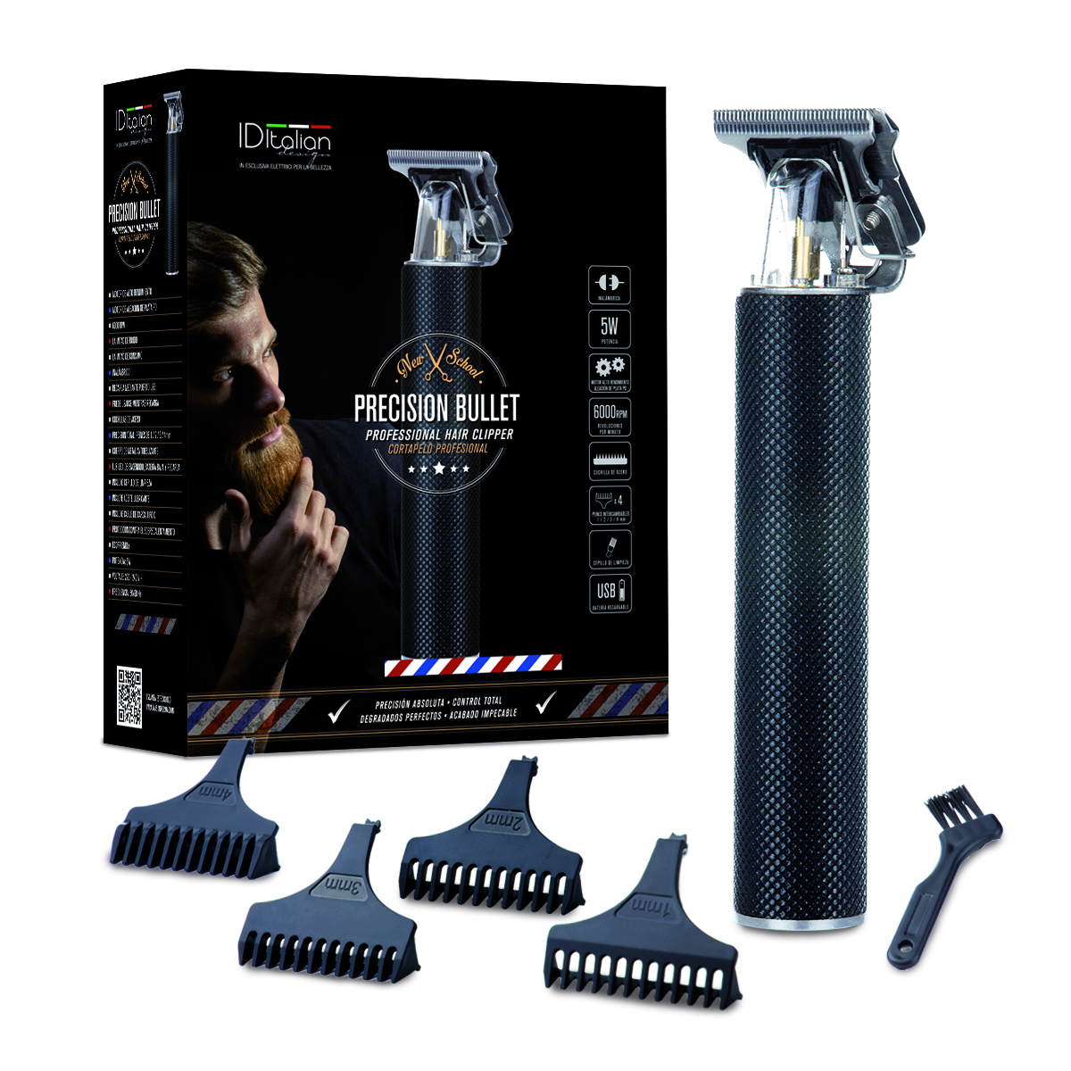 Italian Design Precision Bullet Hair clipper