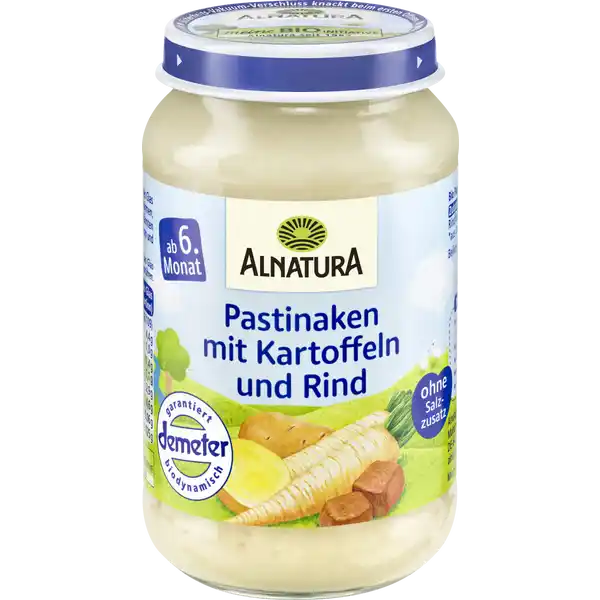 Bio Pastinaken mit Kartoffeln und Rind