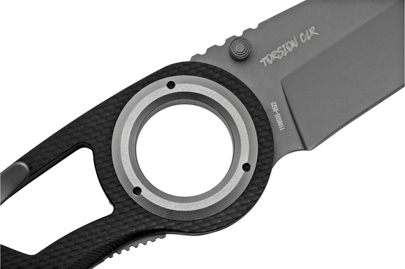Schrade Torsion CLR 1159326 zwart G10, zakmes