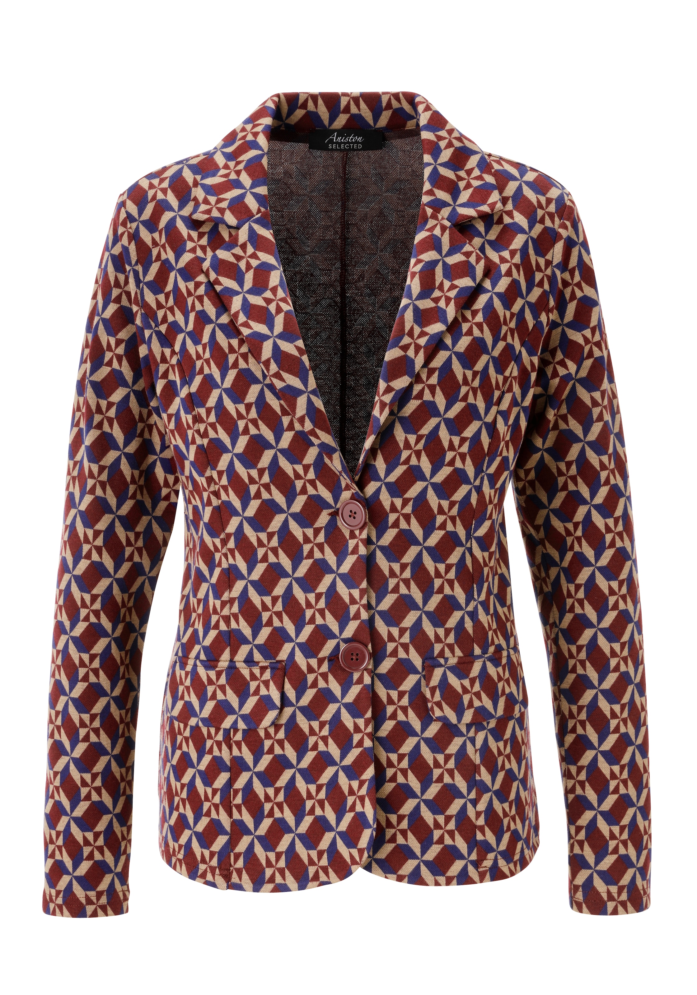 Aniston SELECTED Kurzblazer , in trendy Jacquard-Qualität - NEUE KOLLEKTION